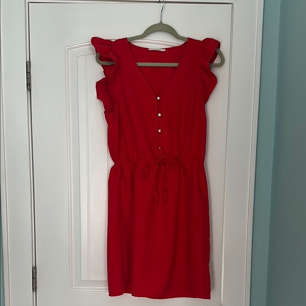NAF NAF Vibrant Red Dress - size 40 (M)
